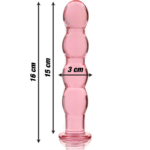 NEBULA SERIES BY IBIZA - MODELO 10 DILDO CRISTAL ROSA 16.5 CM -O- 3.5 CM - Imagen 3
