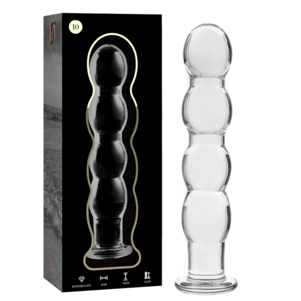 Imagen del artículo erótico NEBULA SERIES BY IBIZA - MODELO 10 DILDO CRISTAL TRANSPARENTE 16.5 CM -O- 3.5 CM de NEBULA SERIES BY IBIZA en la sección JUGUETES BIENESTAR |Dildos sin Vibración de Millenial Sexshop.