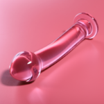 NEBULA SERIES BY IBIZA - MODELO 11 DILDO CRISTAL ROSA 16 CM -O- 3 CM - Imagen 2