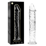 Imagen del artículo erótico NEBULA SERIES BY IBIZA - MODELO 12 DILDO CRISTAL TRANSPARENTE 17 CM -O- 3.5 CM de NEBULA SERIES BY IBIZA en la sección JUGUETES BIENESTAR |Dildos sin Vibración de Millenial Sexshop.