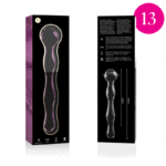 NEBULA SERIES BY IBIZA - MODELO 13 DILDO CRISTAL ROSA 18 CM -O- 3.5 CM - Imagen 4