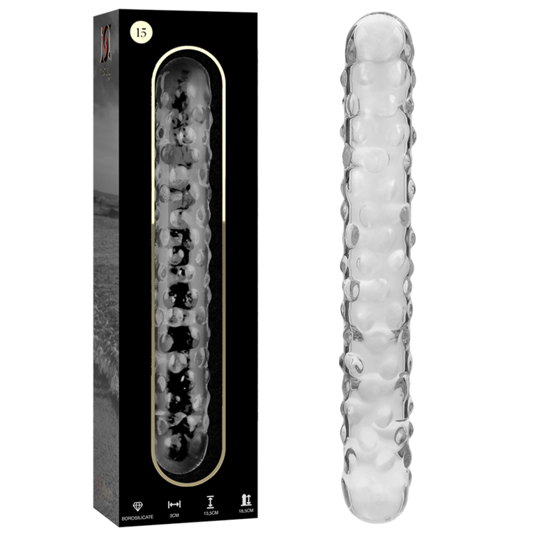 Imagen del artículo erótico NEBULA SERIES BY IBIZA - MODELO 15 DILDO CRISTAL TRANSPARENTE 18.5 CM -O- 3 CM de NEBULA SERIES BY IBIZA en la sección JUGUETES BIENESTAR |Dildos sin Vibración de Millenial Sexshop.