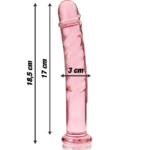 NEBULA SERIES BY IBIZA - MODELO 16 DILDO CRISTAL ROSA 18.5 CM -O- 3 CM - Imagen 3