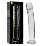 Imagen del artículo erótico NEBULA SERIES BY IBIZA - MODELO 16 DILDO CRISTAL TRANSPARENTE 18.5 CM -O- 3 CM de NEBULA SERIES BY IBIZA en la sección JUGUETES BIENESTAR |Dildos sin Vibración de Millenial Sexshop.