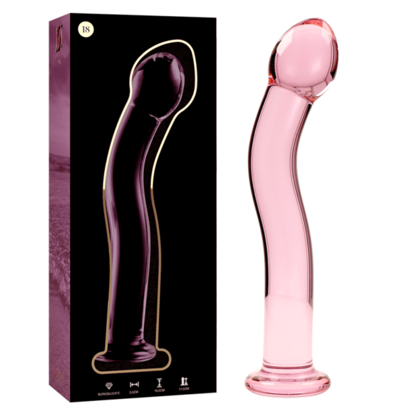 Imagen del artículo erótico NEBULA SERIES BY IBIZA - MODELO 18 DILDO CRISTAL ROSA 18.5 CM -O- 3.5 CM de NEBULA SERIES BY IBIZA en la sección JUGUETES BIENESTAR |Dildos sin Vibración de Millenial Sexshop.