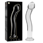 Imagen del artículo erótico NEBULA SERIES BY IBIZA - MODELO 18 DILDO CRISTAL TRANSPARENTE 18.5 CM -O- 3.5 CM de NEBULA SERIES BY IBIZA en la sección JUGUETES BIENESTAR |Dildos sin Vibración de Millenial Sexshop.