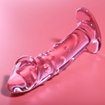 NEBULA SERIES BY IBIZA - MODELO 19 DILDO CRISTAL ROSA 18.5 CM -O- 4 CM - Imagen 2
