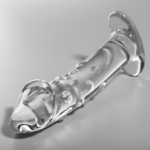 NEBULA SERIES BY IBIZA - MODELO 19 DILDO CRISTAL TRANSPARENTE 18.5 CM -O- 4 CM - Imagen 2