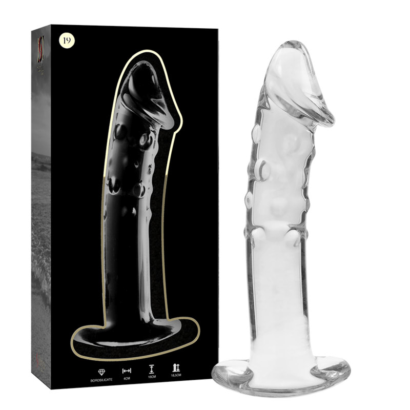 NEBULA SERIES BY IBIZA - MODELO 19 DILDO CRISTAL TRANSPARENTE 18.5 CM -O- 4 CM-MillenialSexshop-NEBULA SERIES BY IBIZA Imagen del artículo erótico NEBULA SERIES BY IBIZA - MODELO 19 DILDO CRISTAL TRANSPARENTE 18.5 CM -O- 4 CM de NEBULA SERIES BY IBIZA en la sección JUGUETES BIENESTAR |Dildos sin Vibración de Millenial Sexshop.