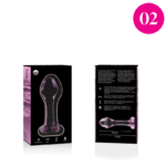 NEBULA SERIES BY IBIZA - MODELO 2 PLUG CRISTAL ROSA 11 CM -O- 3.5 CM - Imagen 4