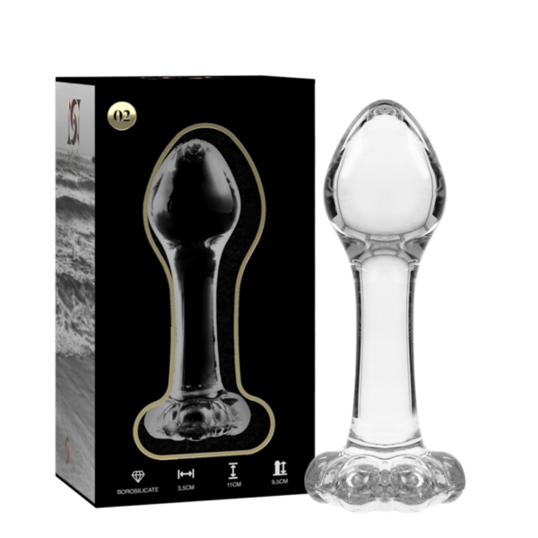 Imagen del artículo erótico NEBULA SERIES BY IBIZA - MODELO 2 PLUG CRISTAL TRANSPARENTE 11 CM -O- 3.5 CM de NEBULA SERIES BY IBIZA en la sección JUGUETES BIENESTAR |Anal|Plugs Anales de Millenial Sexshop.