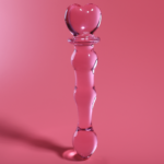 NEBULA SERIES BY IBIZA - MODELO 21 DILDO CRISTAL ROSA 20.5 CM -O- 3.5 CM - Imagen 2