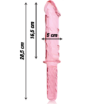 NEBULA SERIES BY IBIZA - MODELO 24 DILDO CRISTAL ROSA 28.5 CM -O- 5 CM - Imagen 3