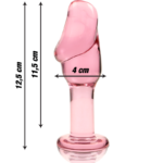 NEBULA SERIES BY IBIZA - MODELO 6 PLUG CRISTAL ROSA 12.5 CM -O- 4 CM - Imagen 3
