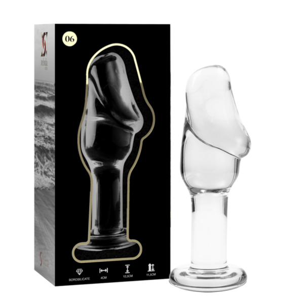 Imagen del artículo erótico NEBULA SERIES BY IBIZA - MODELO 6 PLUG CRISTAL TRANSPARENTE 12.5 CM -O- 4 CM de NEBULA SERIES BY IBIZA en la sección JUGUETES BIENESTAR |Anal|Plugs Anales de Millenial Sexshop.