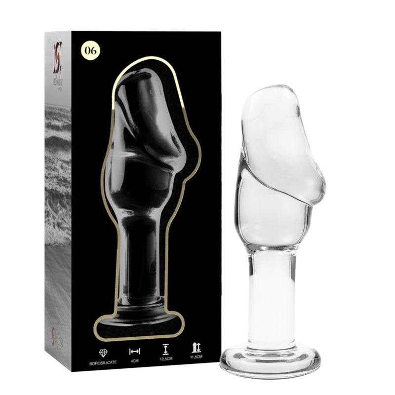 Imagen del artículo erótico NEBULA SERIES BY IBIZA - MODELO 6 PLUG CRISTAL TRANSPARENTE 12.5 CM -O- 4 CM de NEBULA SERIES BY IBIZA en la sección JUGUETES BIENESTAR |Anal|Plugs Anales de Millenial Sexshop.