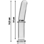 NEBULA SERIES BY IBIZA - MODELO 8 DILDO CRISTAL TRANSPARENTE 14.5 CM -O- 2 CM - Imagen 3
