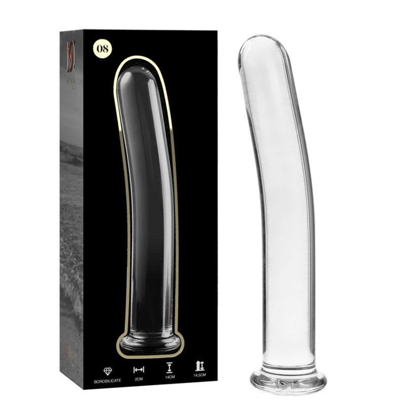 Imagen del artículo erótico NEBULA SERIES BY IBIZA - MODELO 8 DILDO CRISTAL TRANSPARENTE 14.5 CM -O- 2 CM de NEBULA SERIES BY IBIZA en la sección JUGUETES BIENESTAR |Dildos sin Vibración de Millenial Sexshop.
