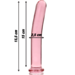 NEBULA SERIES BY IBIZA - MODELO 9 DILDO CRISTAL ROSA 15.5 CM -O- 2.5 CM - Imagen 3