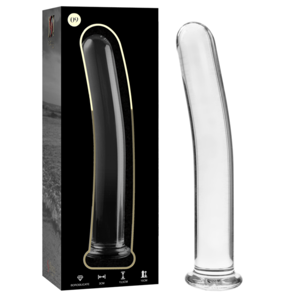 Imagen del artículo erótico NEBULA SERIES BY IBIZA - MODELO 9 DILDO CRISTAL TRANSPARENTE 15.5 CM -O- 2.5 CM de NEBULA SERIES BY IBIZA en la sección JUGUETES BIENESTAR |Dildos sin Vibración de Millenial Sexshop.
