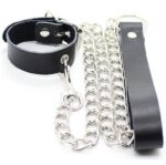 Imagen del artículo erótico OHMAMA FETISH - COLLAR PARA PENE Y CORREA PIEL CON CADENA METALICA de OHMAMA FETISH en la sección BDSM & BONDAGE |Bondage|Collares de Millenial Sexshop.