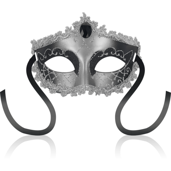 Imagen del artículo erótico OHMAMA - MASKS ANTIFAZ BLACK DIAMOND GRIS de OHMAMA MASKS en la sección BDSM & BONDAGE |Bondage|Máscaras Venecianas de Millenial Sexshop.