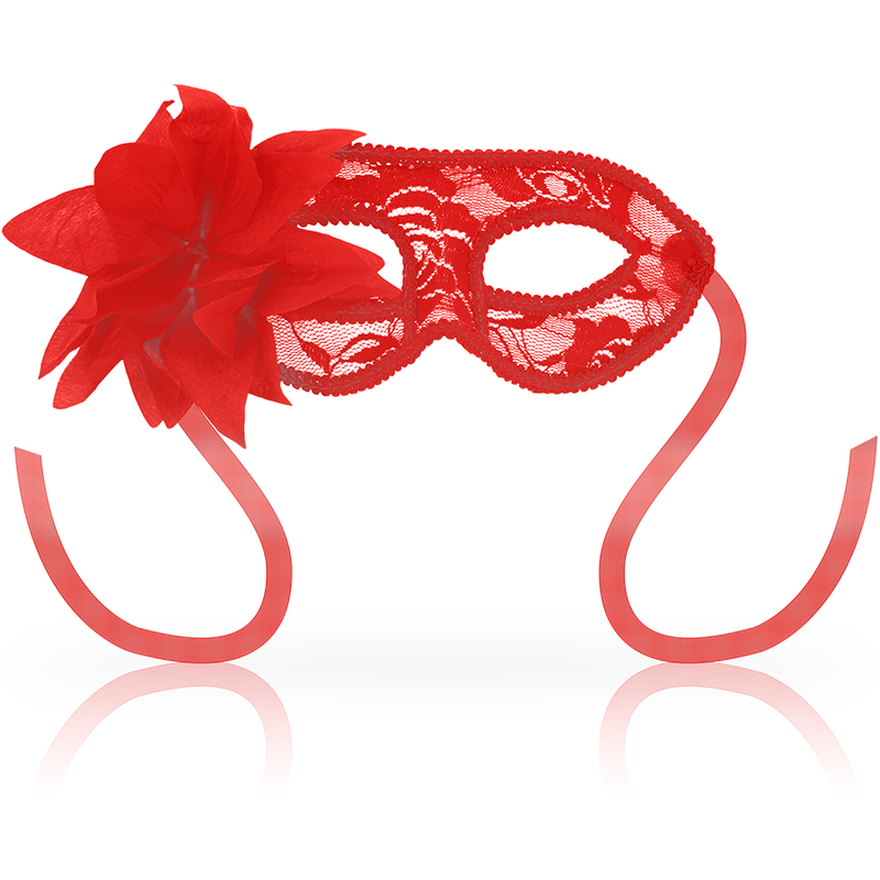 Imagen del artículo erótico OHMAMA - MASKS ANTIFAZ CON ENCAJES Y FLOR ROJO de OHMAMA MASKS en la sección BDSM & BONDAGE |Bondage|Máscaras Venecianas de Millenial Sexshop.