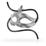 OHMAMA - MASKS ANTIFAZ FLOR DE LIS SILVER - Imagen 2