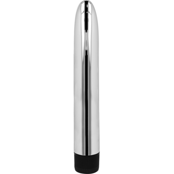 Imagen del artículo erótico OHMAMA - VIBRADOR CLASICO SILVER 17.5 CM de OHMAMA VIBRATORS en la sección JUGUETES BIENESTAR |Vibradores|Vibradores Clasicos anales o vaginales de Millenial Sexshop.
