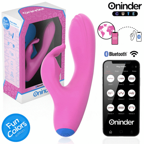 Imagen del artículo erótico ONINDER CUTE - LOVE BUNNY VIBRADOR PUNTO G Y CLÍTORIS - APP MUNDIAL GRATUITA de ONINDER CUTE en la sección JUGUETES BIENESTAR |Vibradores|Vibradores con APP de Millenial Sexshop.