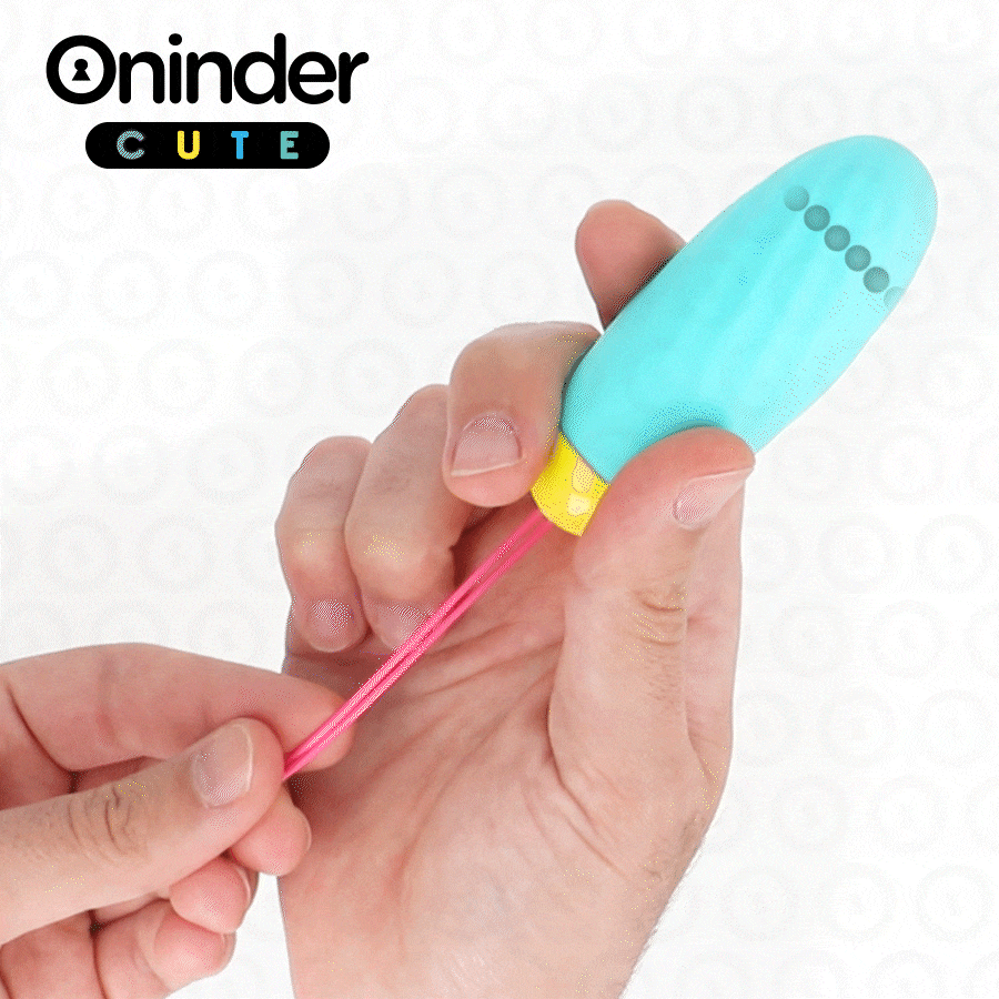 Imagen del artículo erótico ONINDER CUTE - LOVE PLEASURE HUEVO VIBRO-GEMAS ROTADORAS SILICONA - APP MUNDIAL GRATUITA de ONINDER CUTE en la sección JUGUETES BIENESTAR |Juguetes para Mujeres|Estimuladores|Huevos vibradores de Millenial Sexshop.