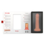 ONINDER - LARGE BOGOTÁ DILDO VIBRADOR 9 VELOCIDADES NATURAL 22 CM -O- 4.5 CM - APP GRATUITA - Imagen 6