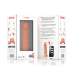 ONINDER - LARGE BOGOTÁ DILDO VIBRADOR 9 VELOCIDADES NATURAL 22 CM -O- 4.5 CM - APP GRATUITA - Imagen 7