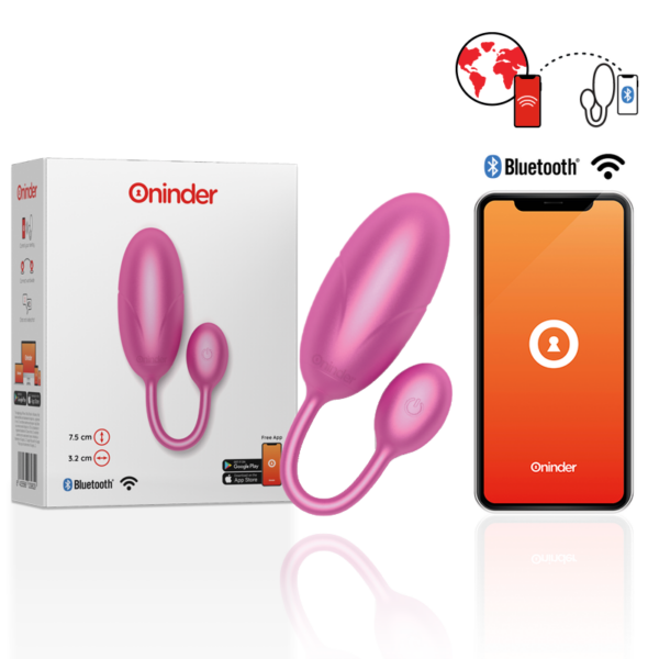 Imagen del artículo erótico ONINDER - TOKYO HUEVO VIBRADOR ROSA 7.5 X 3.2 CM - APP GRATUITA de ONINDER en la sección JUGUETES BIENESTAR |Vibradores|Vibradores con APP de Millenial Sexshop.