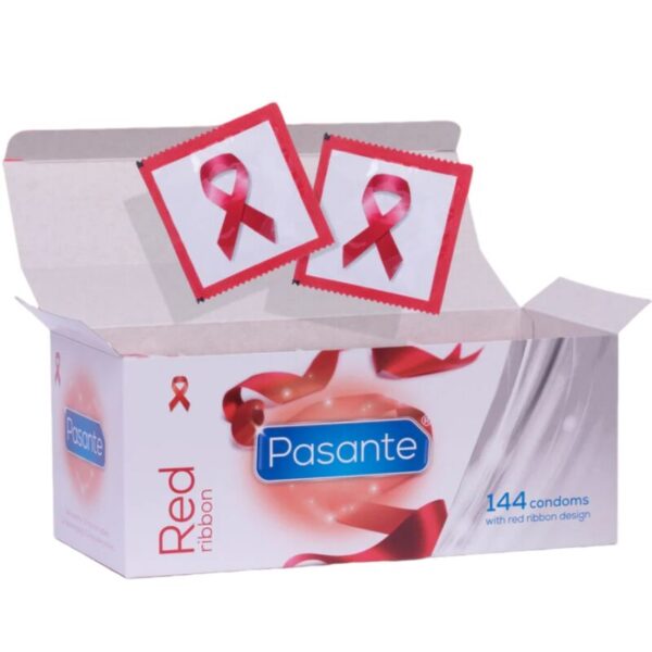 Imagen del artículo erótico PASANTE - PRESERVATIVOS RED RIBBON 144 UNIDADES de PASANTE en la sección PRESERVATIVOS |Todos los tamaños de cajas|Cajas de 30 a 288 de Millenial Sexshop.