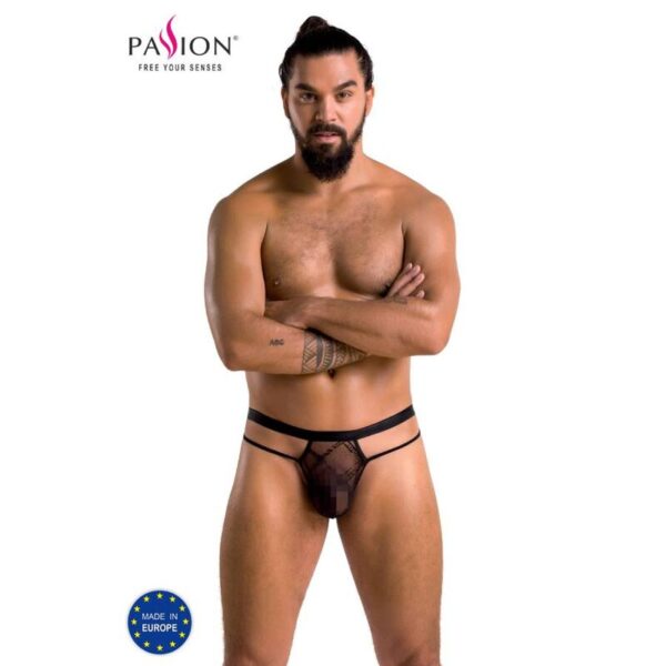 Imagen del artículo erótico PASSION - 029 TANGA COLLIN NEGRO L/XL de PASSION MEN en la sección MODA & LENCERÍA|Lencería Hombre|Tangas de Millenial Sexshop.