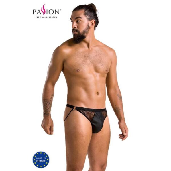 Imagen del artículo erótico PASSION - 034 SLIP OPEN LUKE NEGRO L/XL de PASSION MEN en la sección MODA & LENCERÍA|Lencería Hombre|Jockstraps de Millenial Sexshop.
