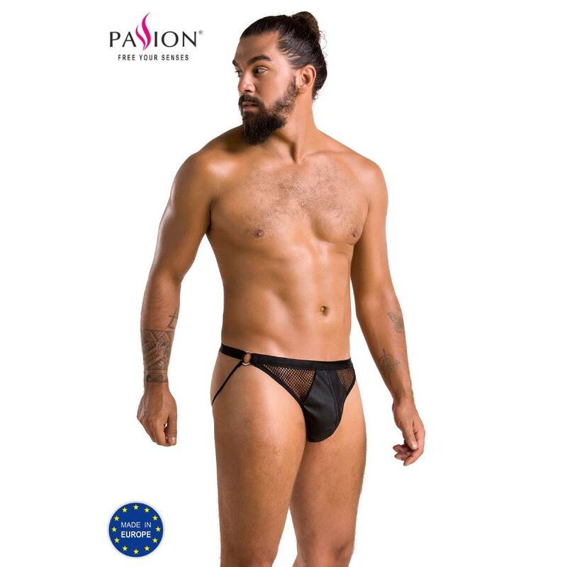 Imagen del artículo erótico PASSION - 034 SLIP OPEN LUKE NEGRO S/M de PASSION MEN en la sección MODA & LENCERÍA|Lencería Hombre|Jockstraps de Millenial Sexshop.
