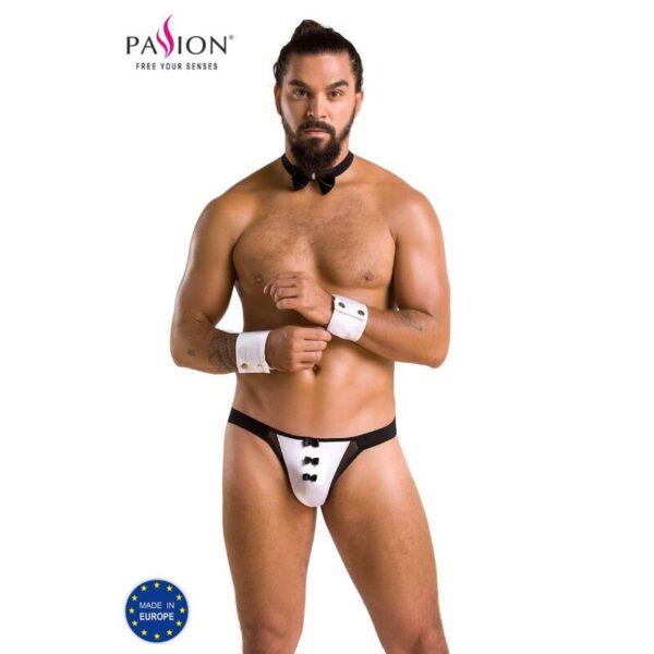 Imagen del artículo erótico PASSION - 036 SLIP ALFROJO NEGRO S/M de PASSION MEN en la sección MODA & LENCERÍA|Lencería Hombre|Disfraces Hombre de Millenial Sexshop.