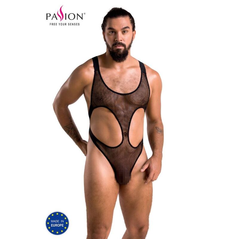 Imagen del artículo erótico PASSION - 040 BODY LEON NEGRO S/M de PASSION MEN en la sección MODA & LENCERÍA|Lencería Hombre|Arneses Hombre de Millenial Sexshop.