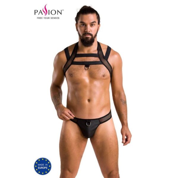 Imagen del artículo erótico PASSION - 043 SET JACOB NEGRO S/M de PASSION MEN en la sección MODA & LENCERÍA|Lencería Hombre|Packs Lencería Masculina de Millenial Sexshop.