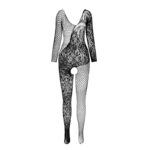 PASSION - BS 107 BODYSTOCKING BLANCO TALLA ÚNICA - Imagen 3