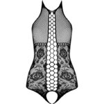 PASSION - BS094 BODYSTOCKING NEGRO TALLA ÚNICA - Imagen 5