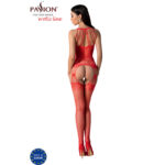 PASSION - BS095 BODYSTOCKING ROJO TALLA ÚNICA - Imagen 4