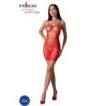 PASSION - BS096 BODYSTOCKING ROJO TALLA ÚNICA - Imagen 3