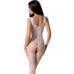 PASSION - BS098 BODYSTOCKING BLANCO TALLA ÚNICA - Imagen 2