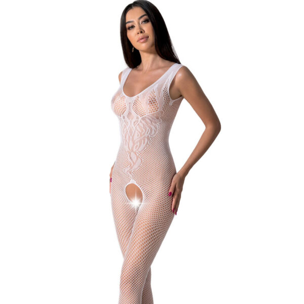 Imagen del artículo erótico PASSION - BS098 BODYSTOCKING BLANCO TALLA ÚNICA de PASSION WOMAN BODYSTOCKINGS en la sección MODA & LENCERÍA|Lencería Mujer|Lencería Picante|Vestidos Sexys de Millenial Sexshop.
