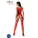 PASSION - BS099 BODYSTOCKING ROJO TALLA ÚNICA - Imagen 4