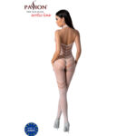 PASSION - BS100 BODYSTOCKING BLANCO TALLA ÚNICA - Imagen 4