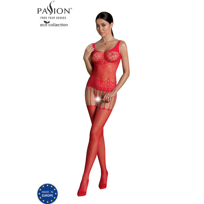 Imagen del artículo erótico PASSION - ECO COLLECTION BODYSTOCKING ECO BS001 ROJO de PASSION WOMAN BODYSTOCKINGS en la sección MODA & LENCERÍA|Lencería Mujer|Lencería Picante|Bodystocking de Millenial Sexshop.